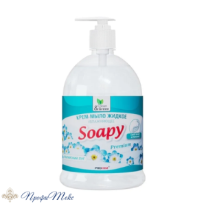 Крем-мыло жидкое Clean&Green «Soapy» увлажняющее с дозатором 1л