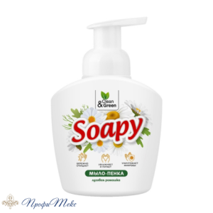 Жидкое мыло-пенка Clean&Green «Soapy» «Ромашка» пенный дозатор 400мл